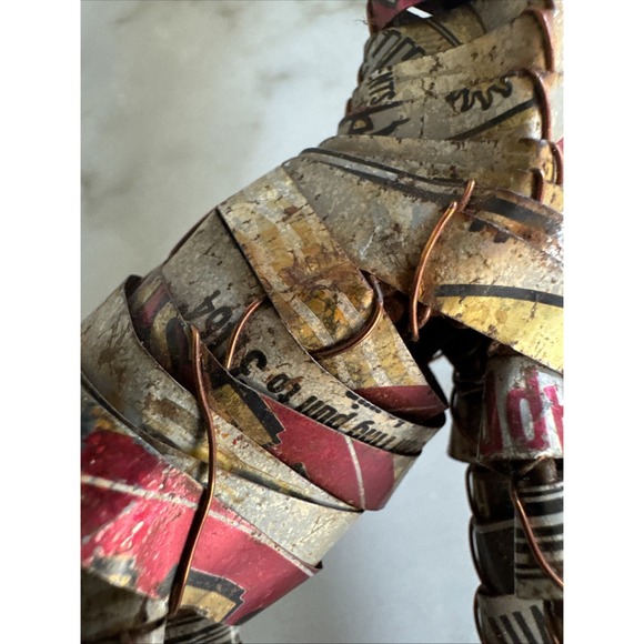 Giraffe Aluminum Can African Art Sculpture Safari 9 In - Picture 2 of 16